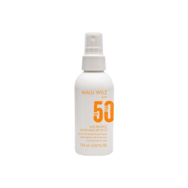 Sun Protect Body Milk - odżywcze mleczko do ciała z filtrem SPF 50 olejem ze słodkich migdałów, oliwek, witaminą E i argininą  125 ml