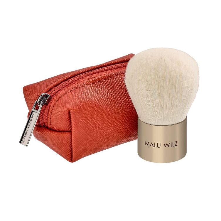Touch up brush - pędzel typu kabuki z kosmetyczką